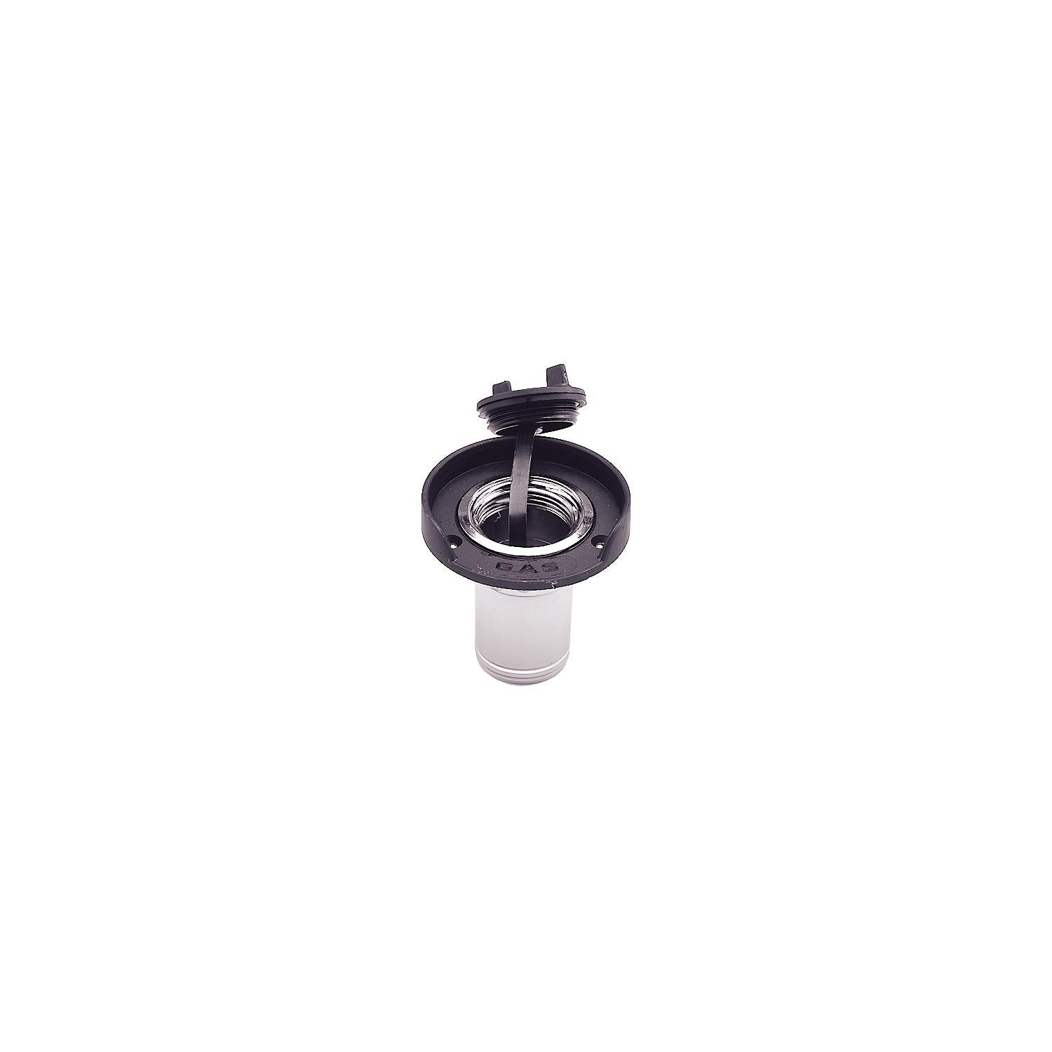 Chrome Plated Zinc Gas Deck Fill w/ Cap For 1-1/2in Hose