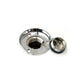Chrome Plated Zinc Gas Deck Fill w/ Cap For 1-1/2in Hose