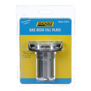 Stainless Steel Gas Deck Fill w/ Cap For 1-1/2in Hose