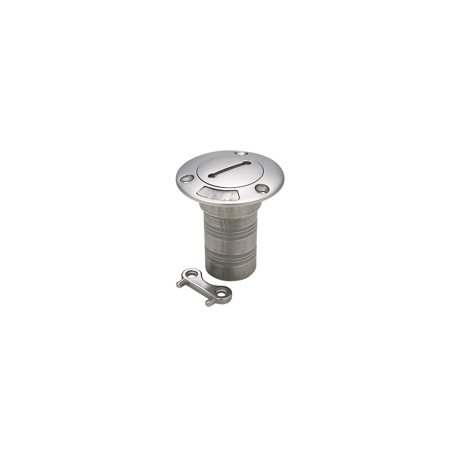 Stainless Steel Water Deck Fill w/ Cap For 1-1/2in Hose