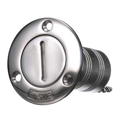 Stainless Steel Waste Deck Fill w/ Cap For 1-1/2in Hose