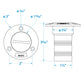 Stainless Steel Waste Deck Fill w/ Cap For 1-1/2in Hose