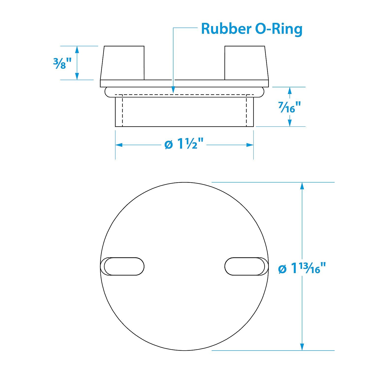 Plastic Cap For Deck Fill 32011 & Perko 1313/1314 Series