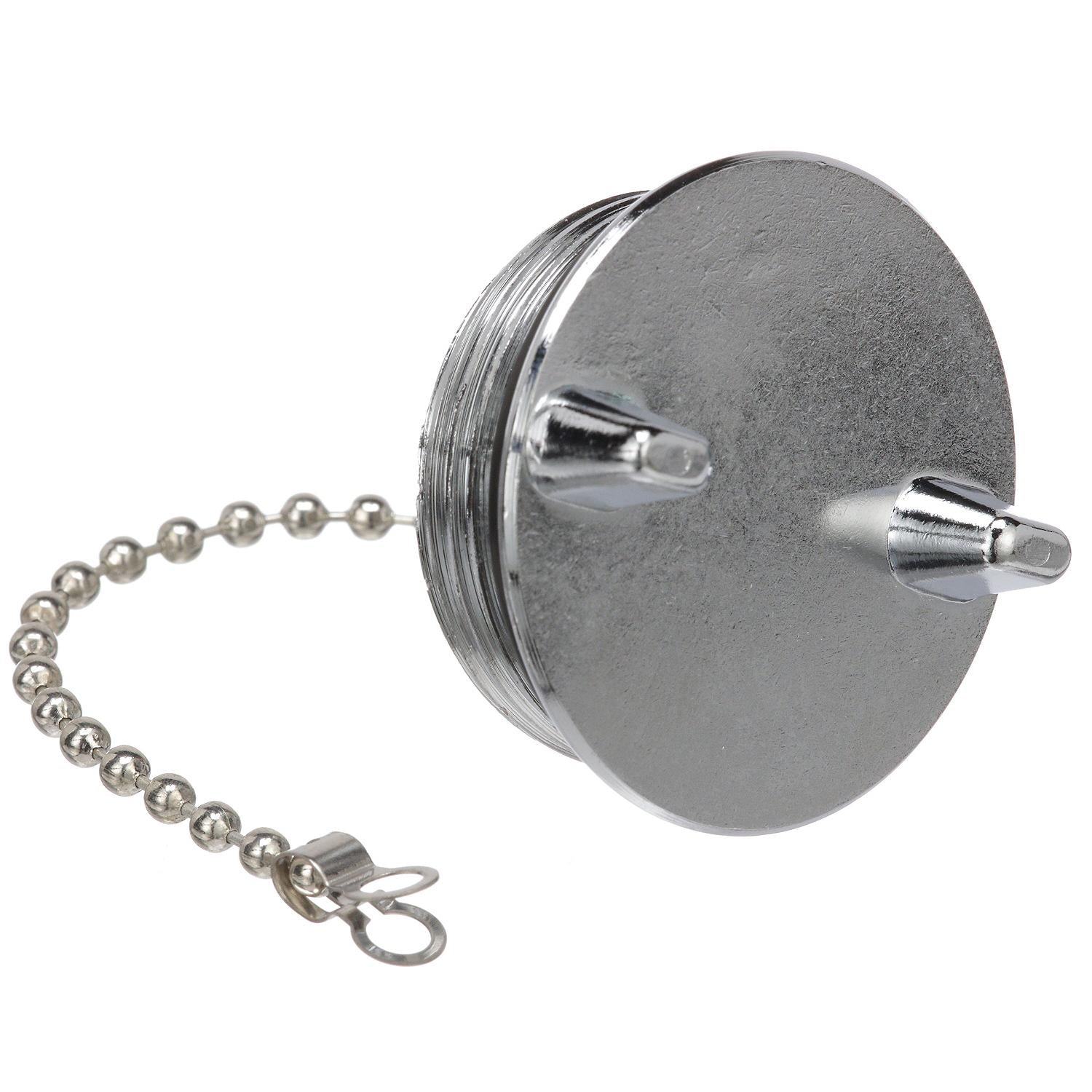 Chrome Plated Zamak Replacement Cap For Deck Fill 32041