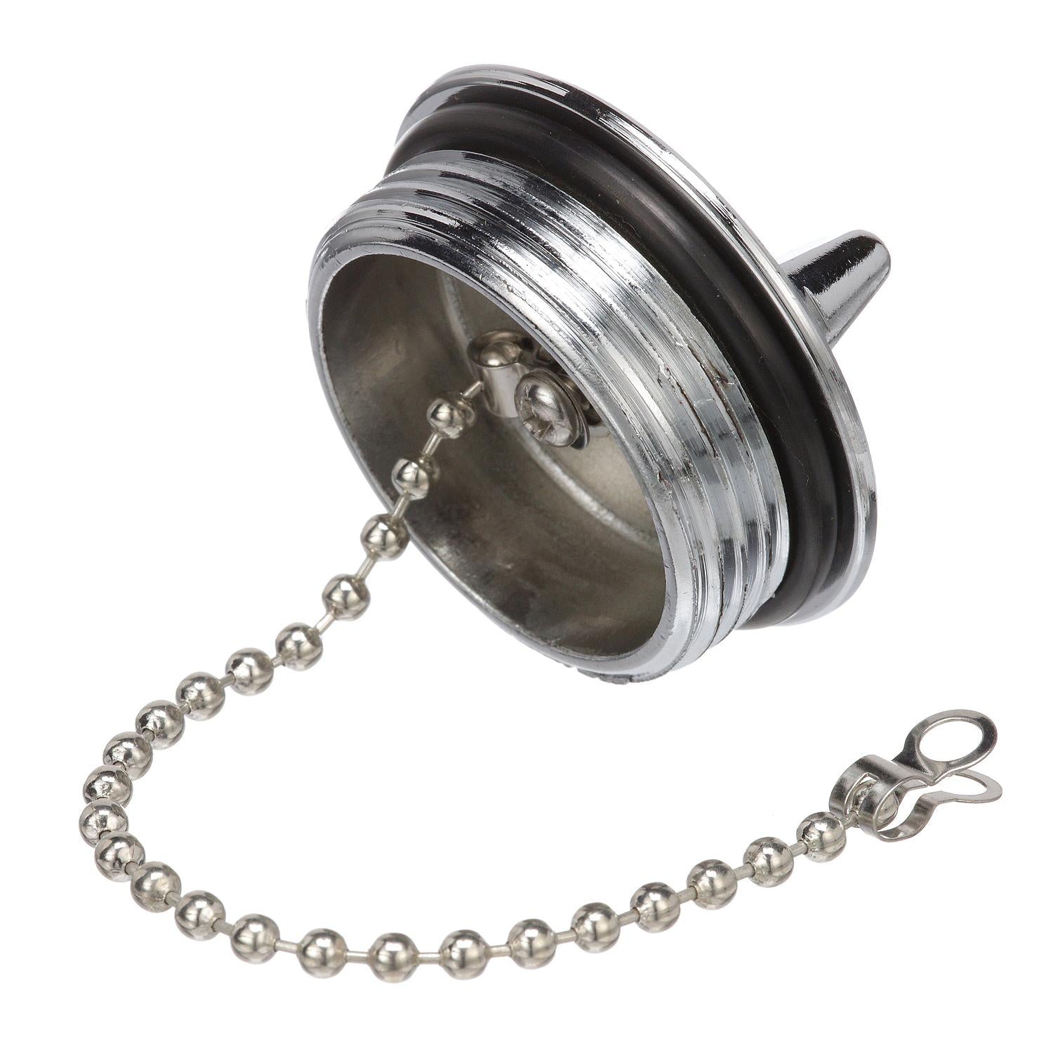 Chrome Plated Zamak Replacement Cap For Deck Fill 32041
