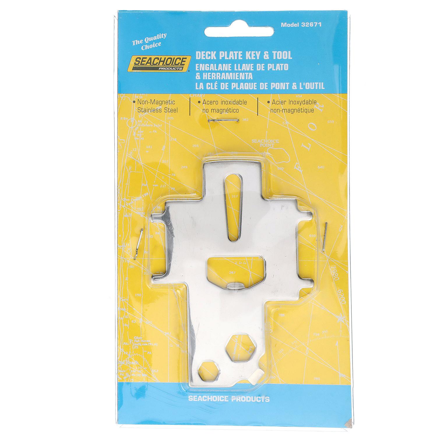 Stainless Steel Deck Plate Key & Tool
