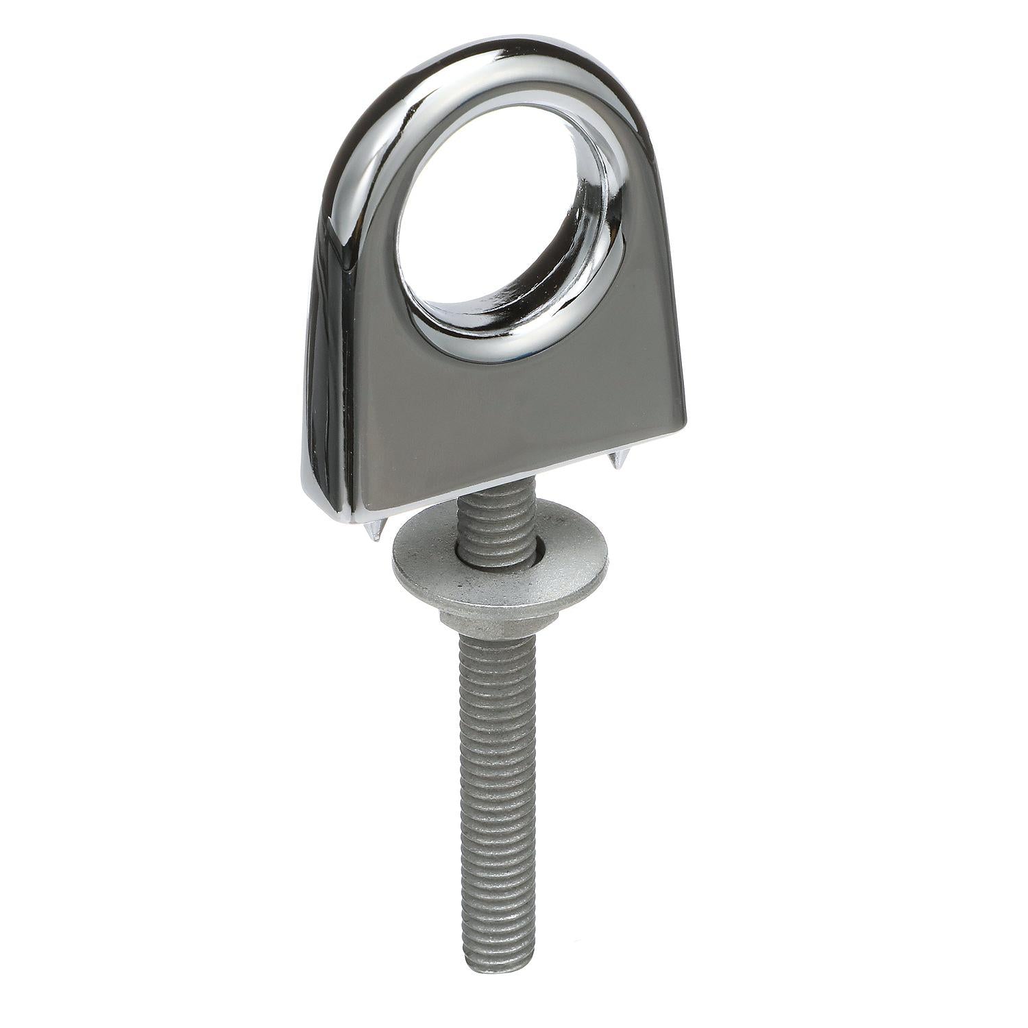 Die-Cast Zamak Single Shank Bow Eye, 3/8in x 3in