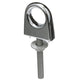 Die-Cast Zamak Single Shank Bow Eye, 3/8in x 3in