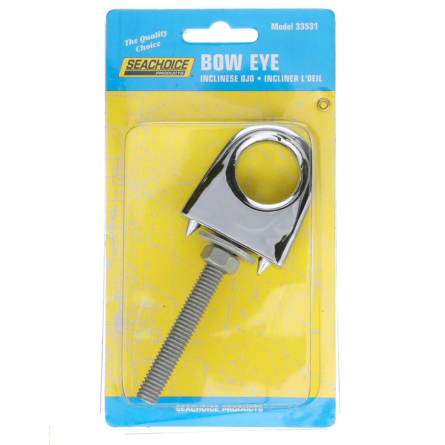 Die-Cast Zamak Single Shank Bow Eye, 3/8in x 3in