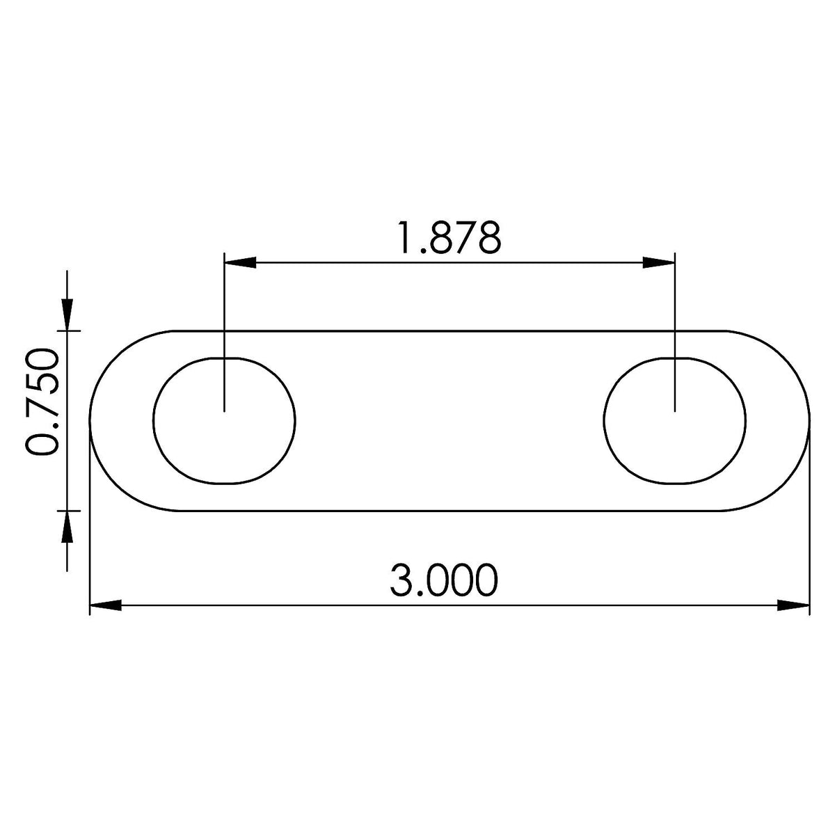Stainless Steel Bow Eye, 1/2in x 4in