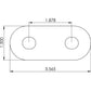 Stainless Steel Stern Eye, 1/2in x 5in