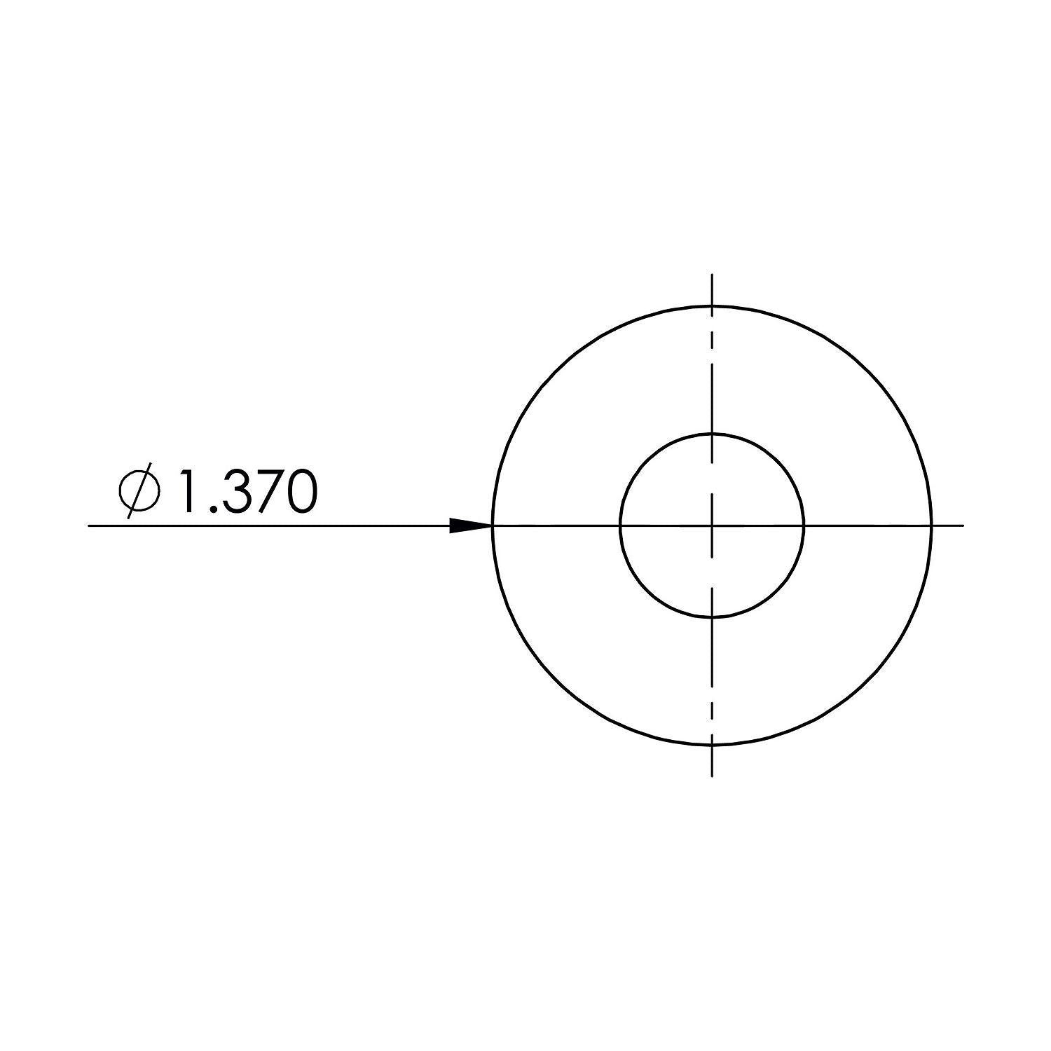 Stainless Steel Bow Eye, 1/2in x 5in