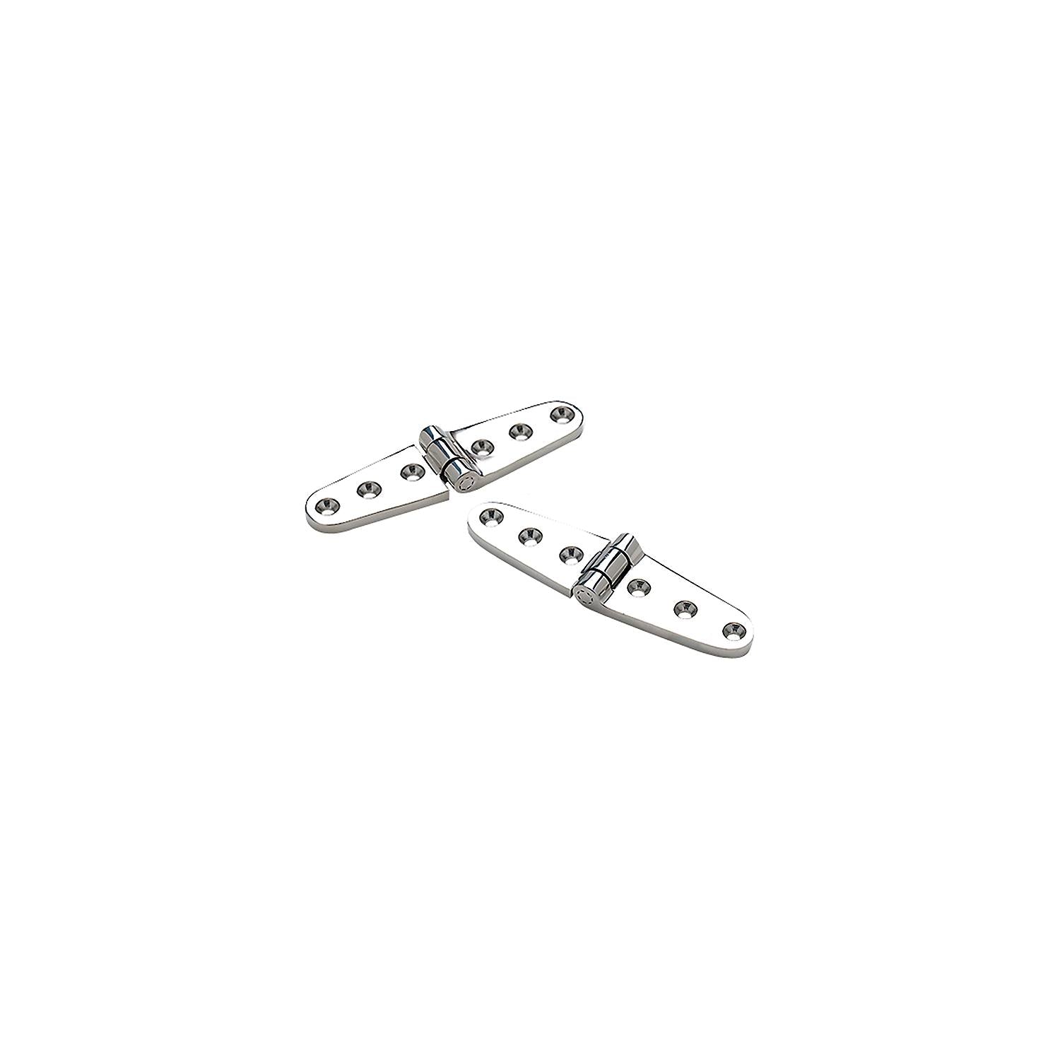 Stainless Steel Strap Hinges, 6in x 1-1/8in Pair, 2/PK