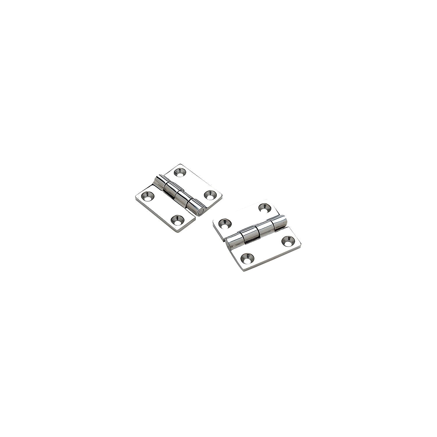 316 Stainless Steel Butt Hinges, 1-1/2in x 1-1/2in, 4/PK