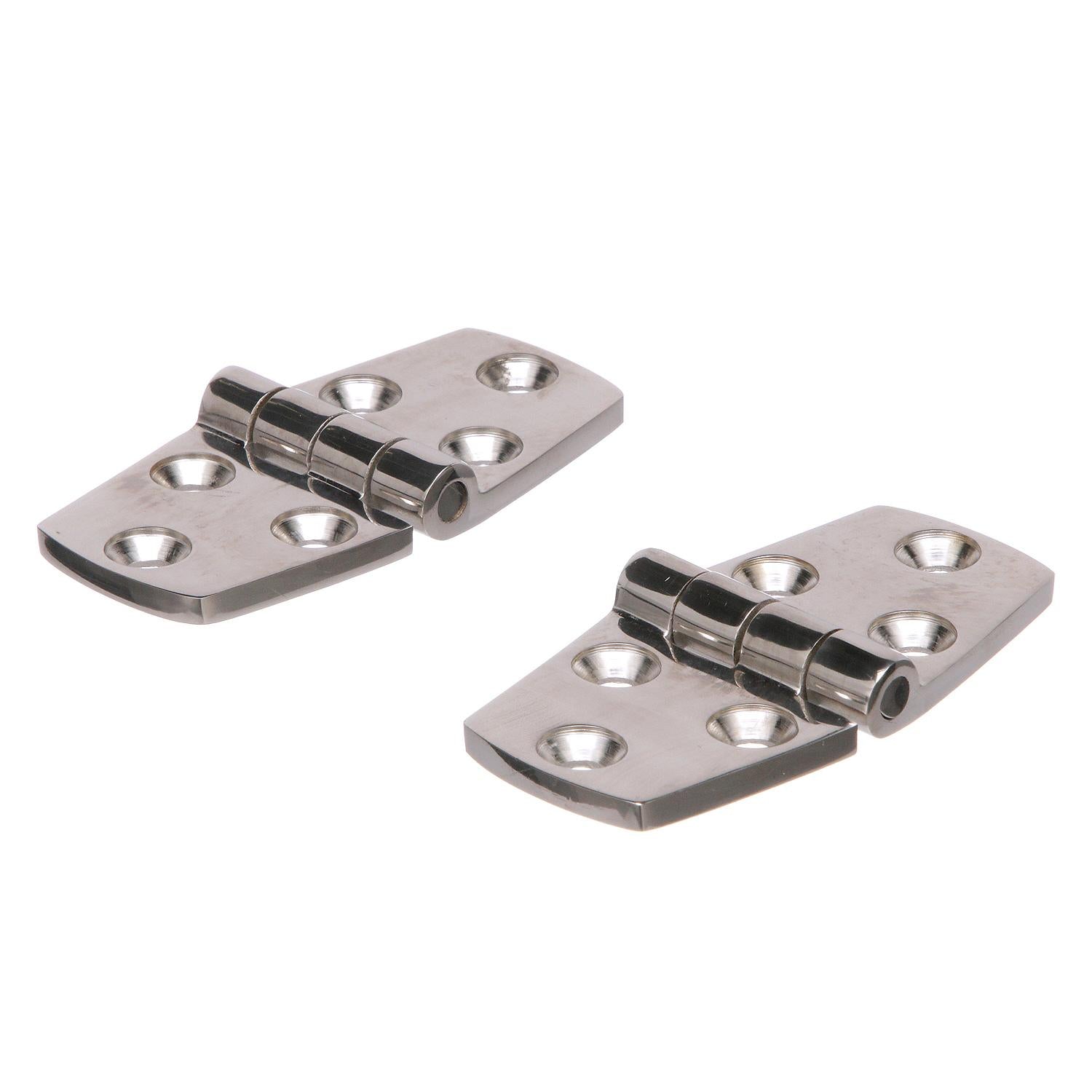 Stainless Steel Door Hinges, 1-1/2in x 3in, 2/PK
