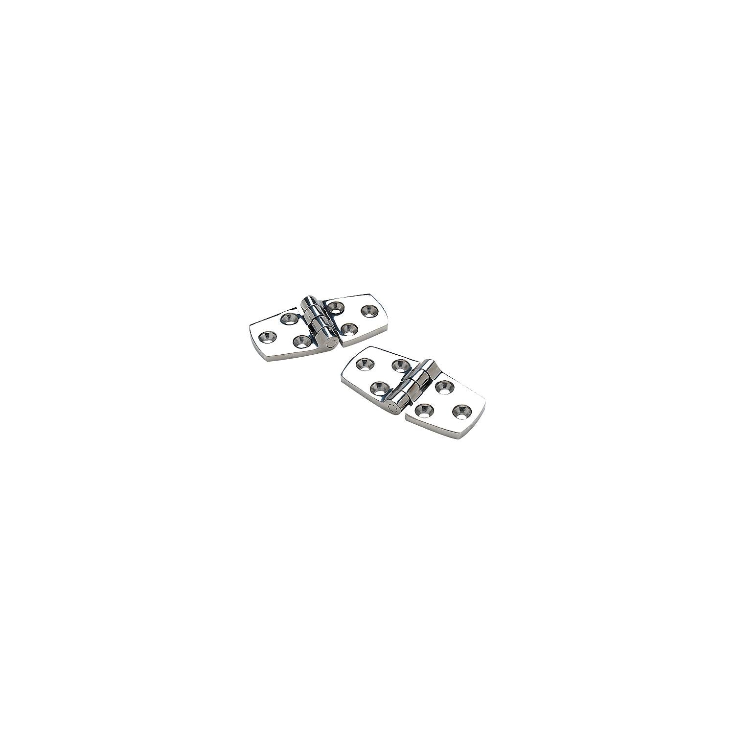 Stainless Steel Door Hinges, 1-1/2in x 4in, 2/PK