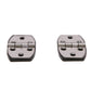 Polished Stainless Steel Utility Hinges 2-7/8in x 1-1/2in  w/ Black Base Plate
