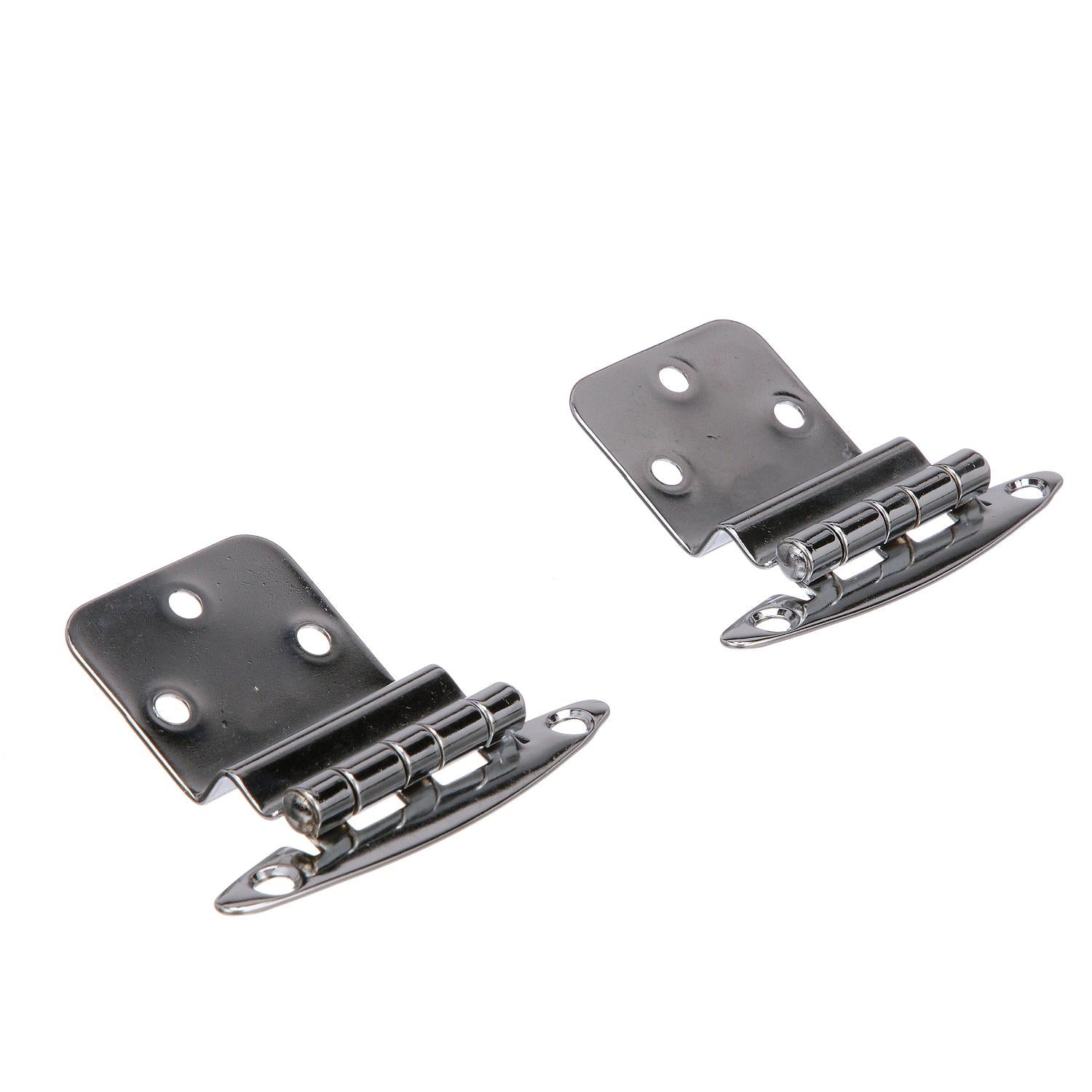Chrome Plated Brass Inset Hinge 2-3/4in x 2-1/8in, 2/PK