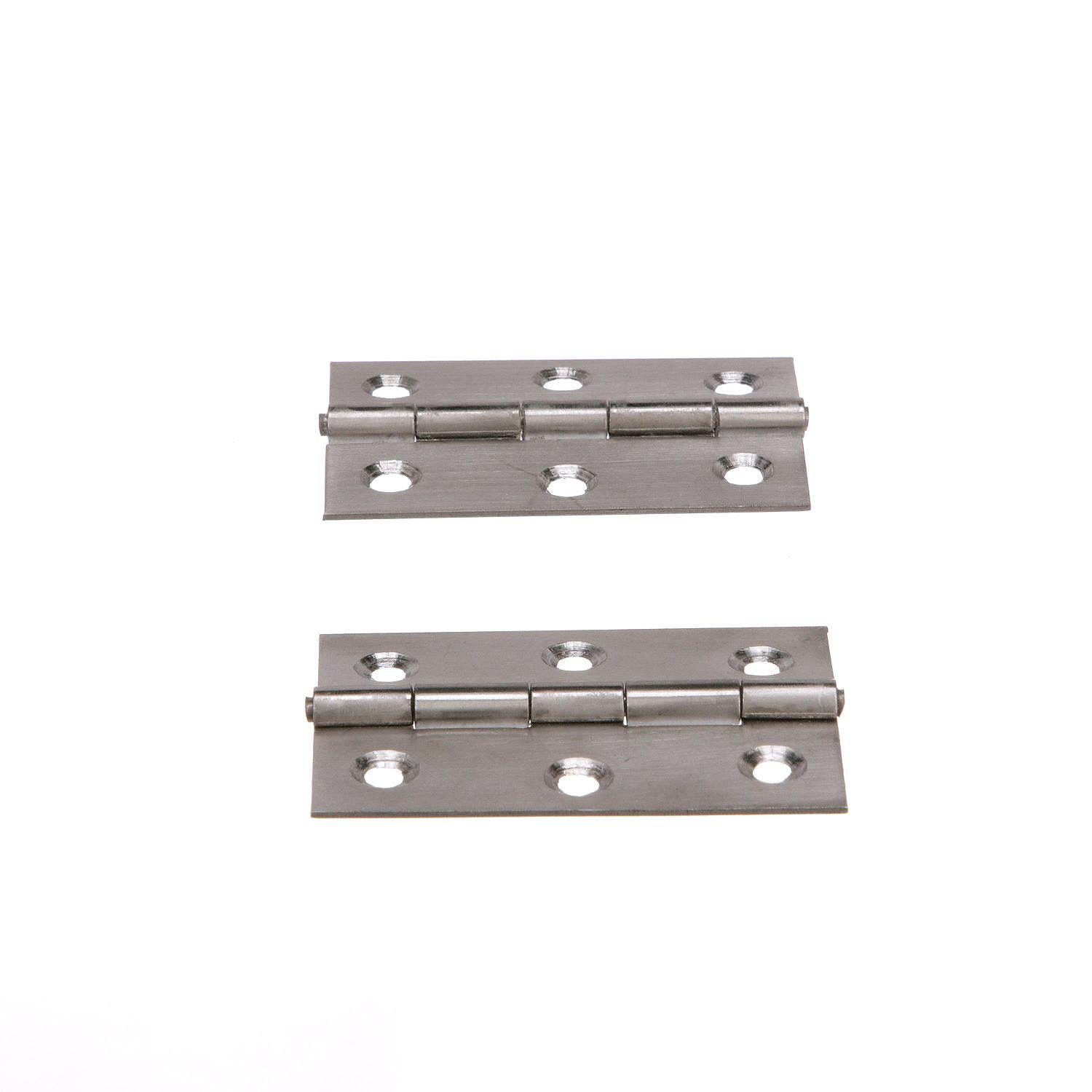 Stainless Steel Fast Pin Type Butt Hinges, 1-5/8in x 2-1/2in, 2/PK