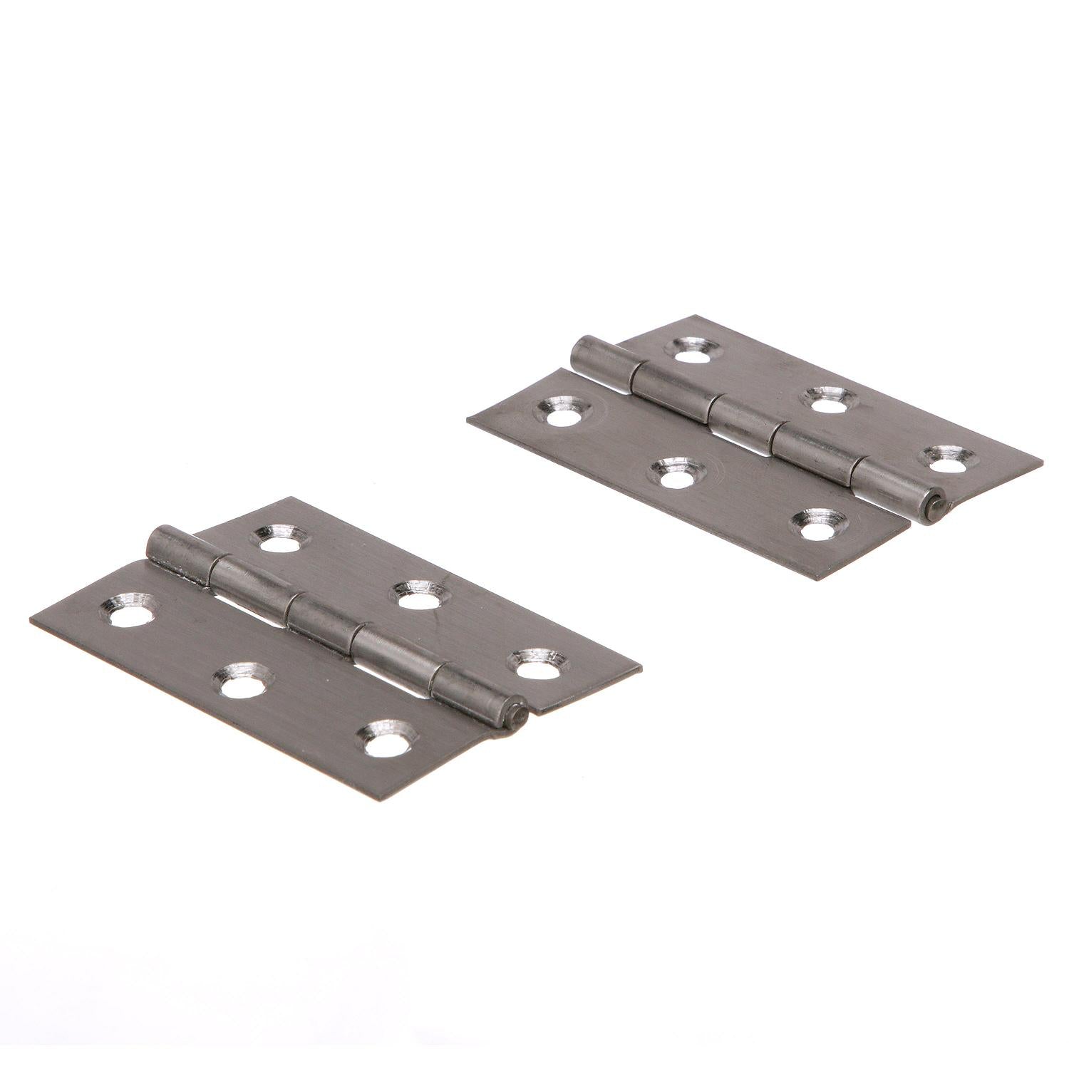Stainless Steel Fast Pin Type Butt Hinges, 1-5/8in x 2-1/2in, 2/PK
