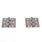 Stainless Steel Fast Pin Type Butt Hinges, 1-5/8in x 2-1/2in, 2/PK