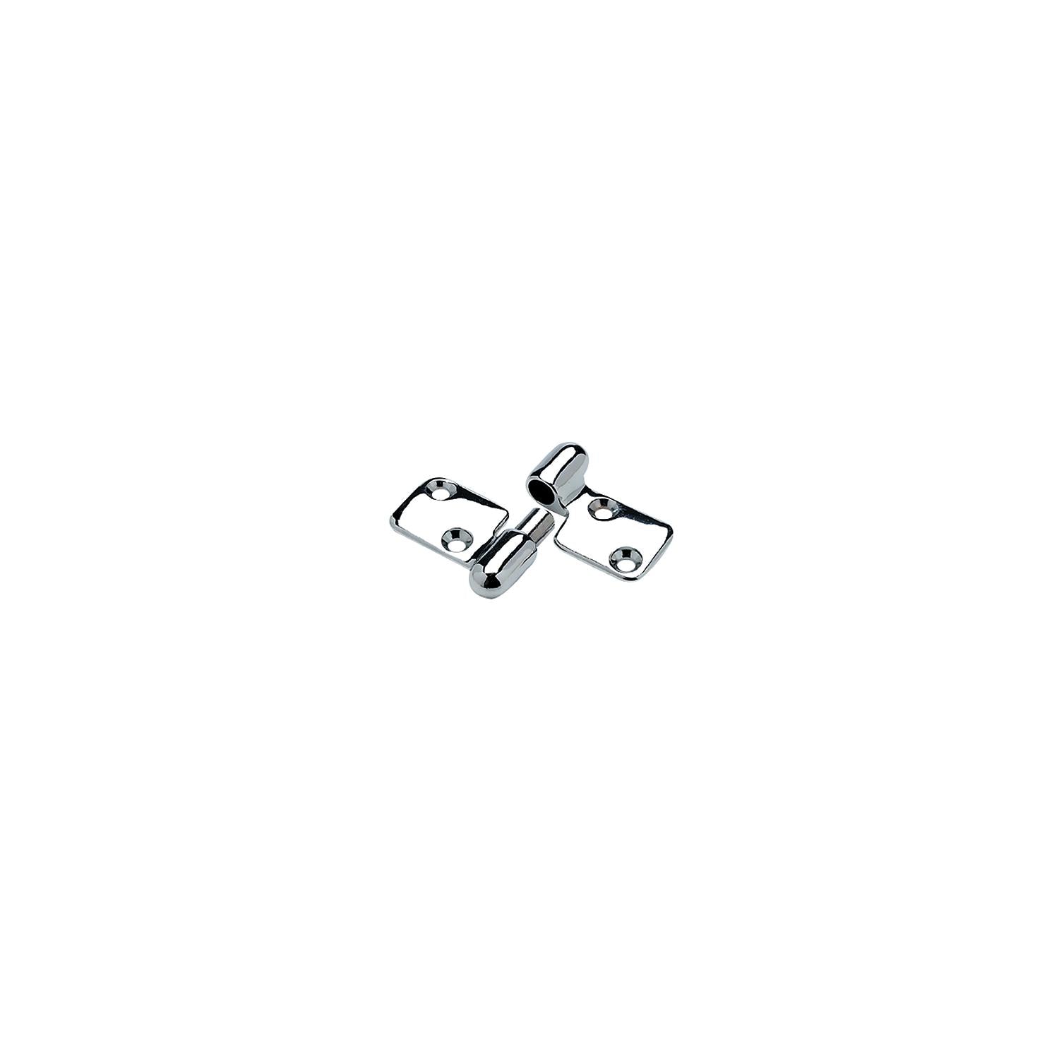 Chrome Plated Cast Brass Take-Apart Motor Box Hinge, 3-5/16in x 2-1/8in