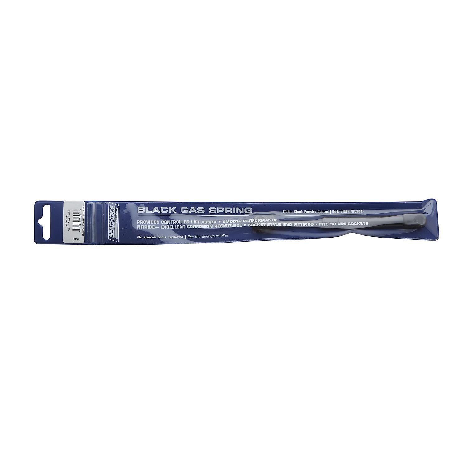Black Powder Coated Gas Spring Compressed: 5.25in, Extended: 7.5in, Force: 30 lbs