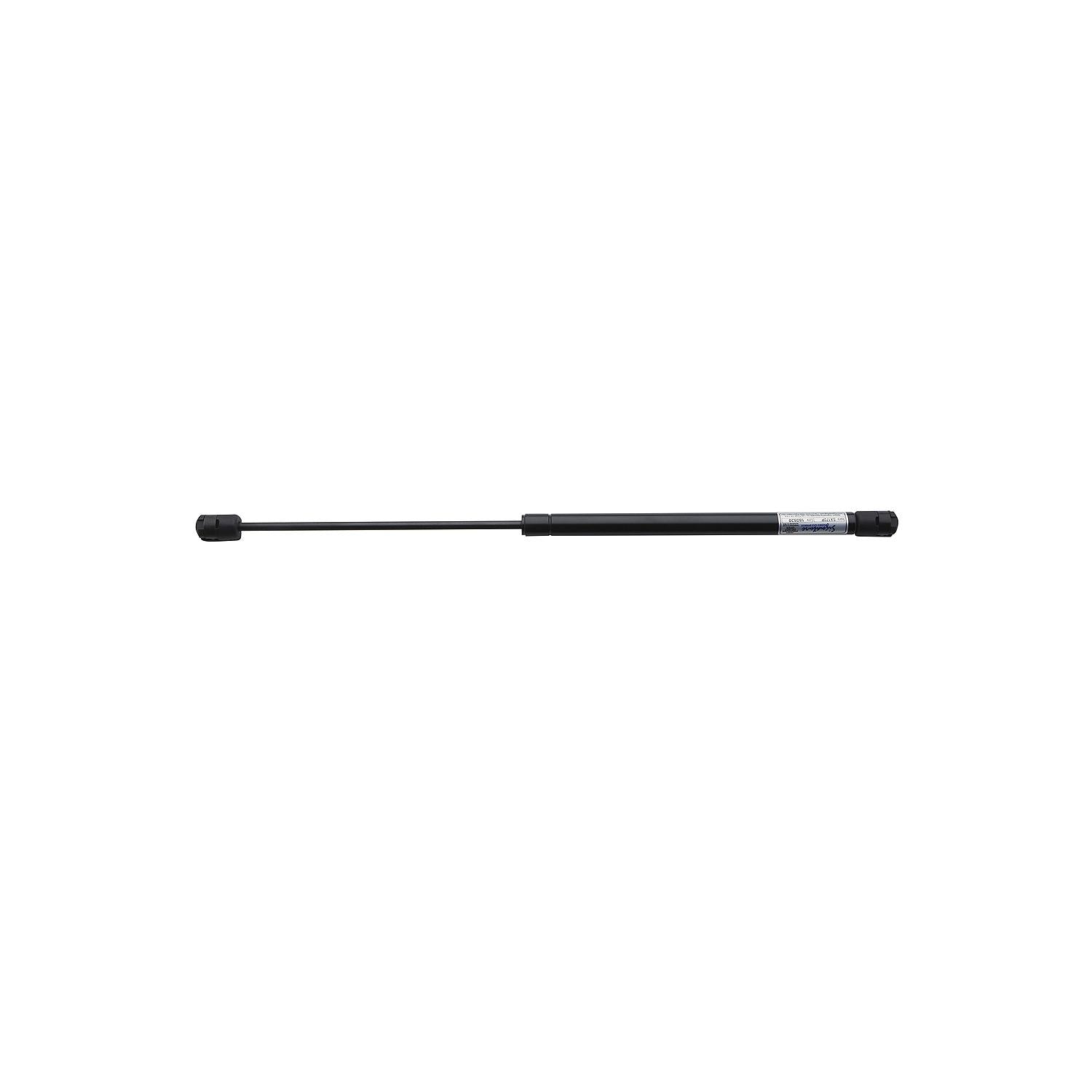 Black Powder Coated Gas Spring Compressed: 10.2in, Extended: 17.2in, Force: 20 lbs