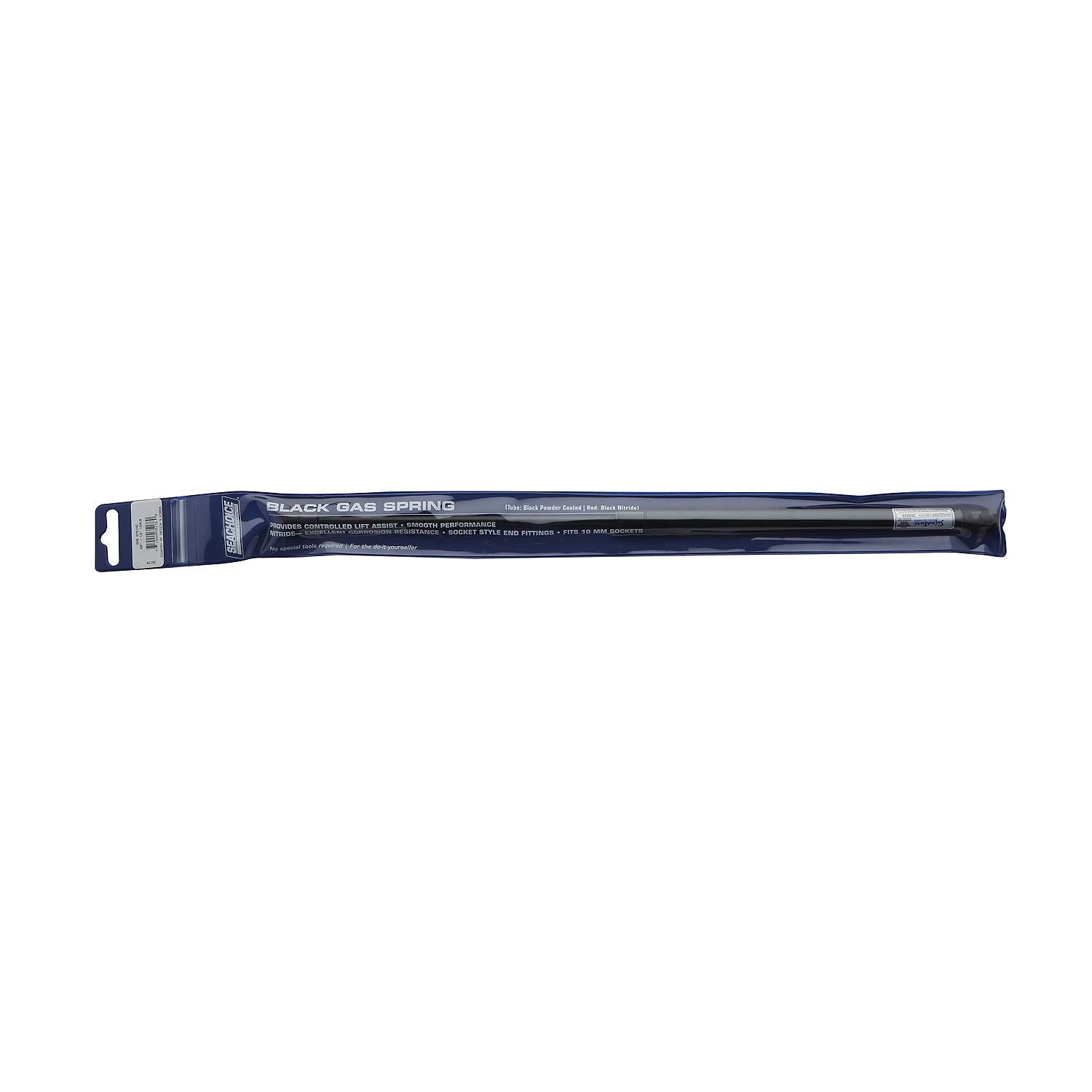 Black Powder Coated Gas Spring Compressed: 12in, Extended: 20in, Force: 120 lbs