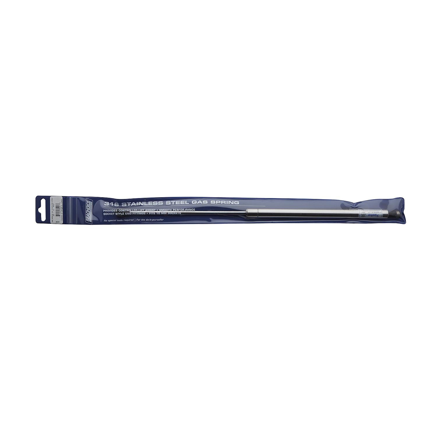 Stainless Steel Gas Spring Compressed:12in, Extended: 20in, Force: 90 lbs