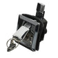 Chrome Plated Zinc Flush Lock, 2-1/4in x 2in