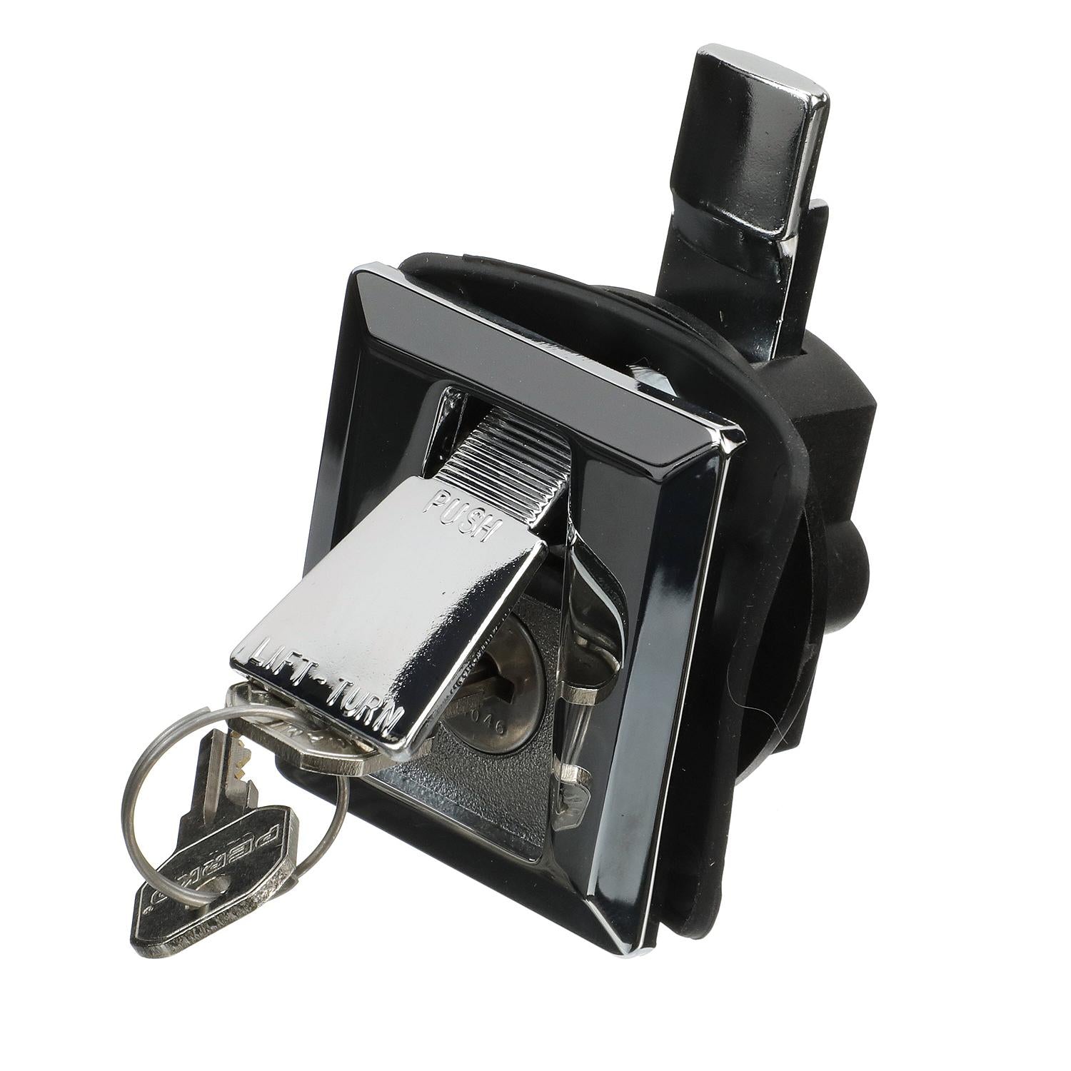 Chrome Plated Zinc Flush Lock, 2-1/4in x 2in
