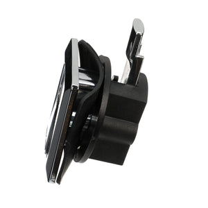 Chrome Plated Zinc Flush Lock, 2-1/4in x 2in