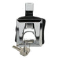 Chrome Plated Zinc Flush Lock, 2-1/4in x 2in
