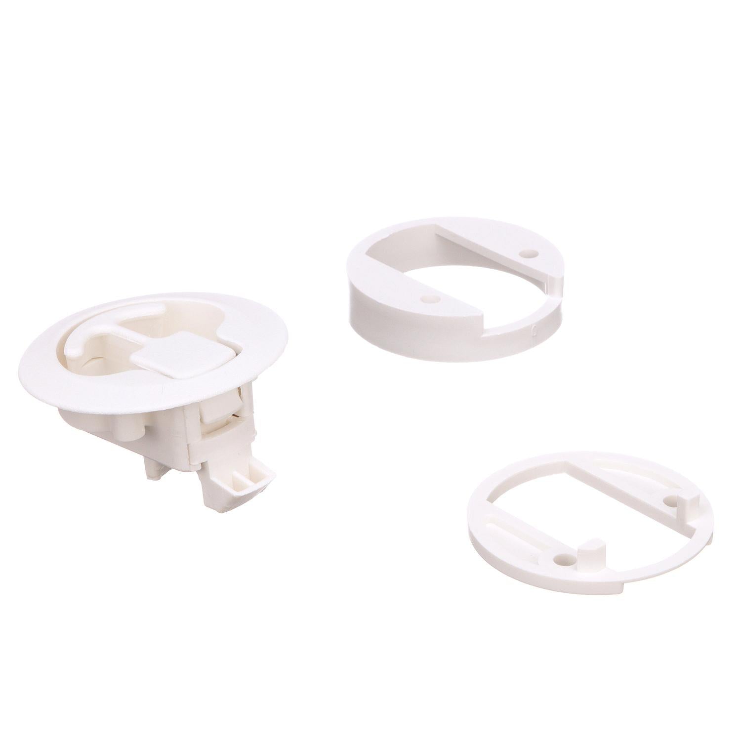 White Slam Latch, 2in