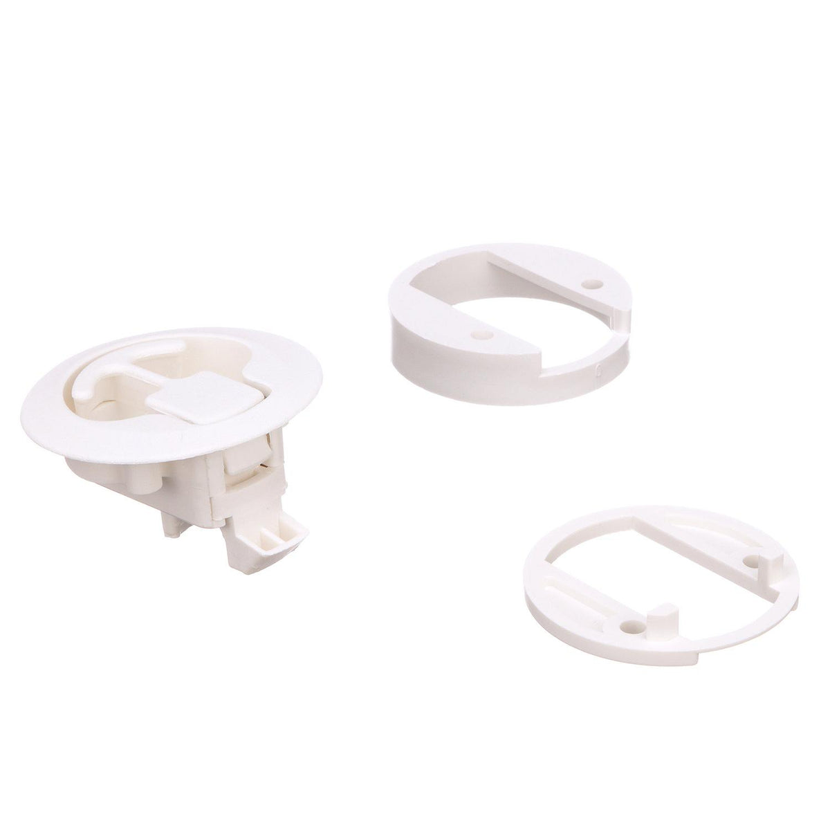 White Slam Latch, 2in