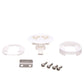 White Slam Latch, 2in