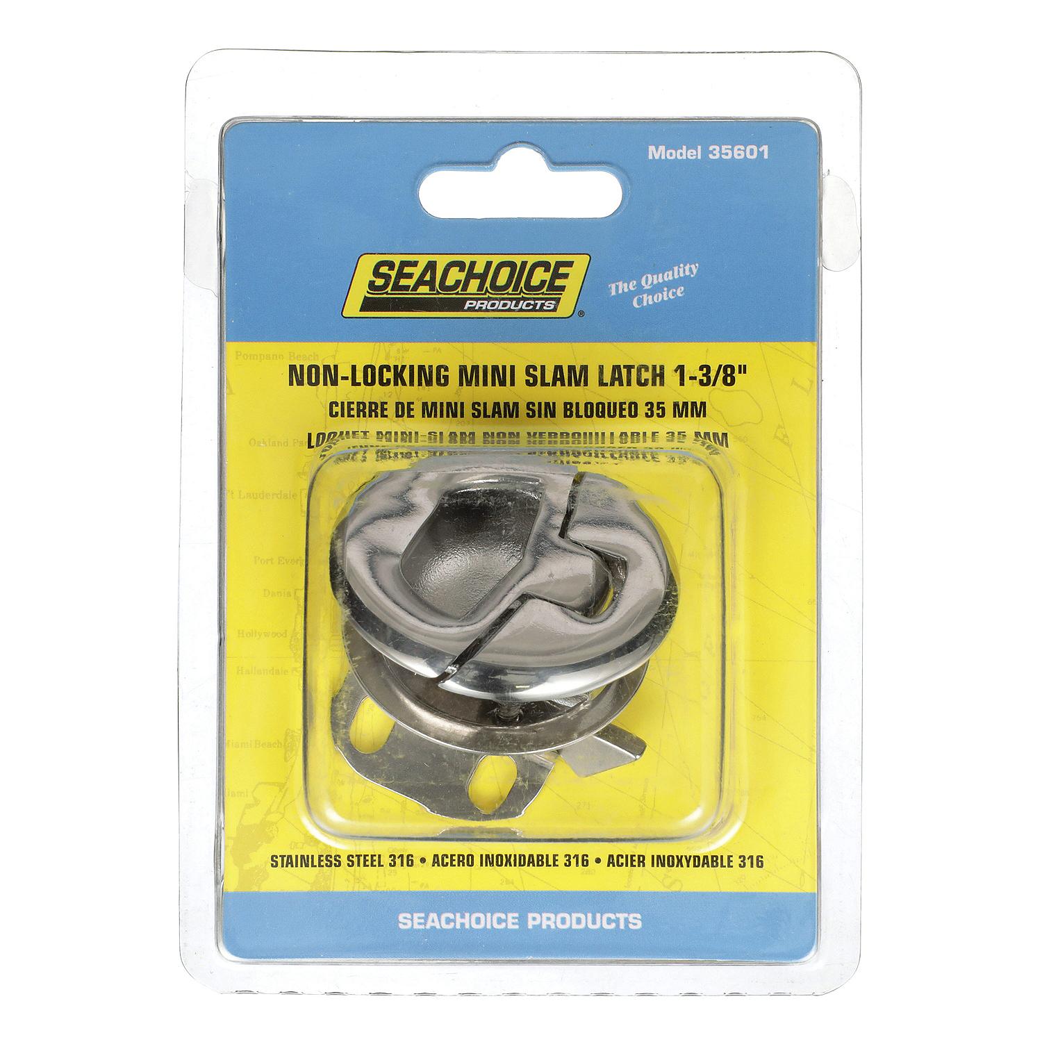 Non-Locking Grand Slam Latch, Mini Round, 1-3/8in