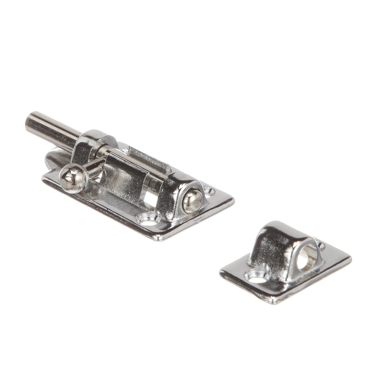 Barrel Bolt, 2-7/8in Chrome Brass