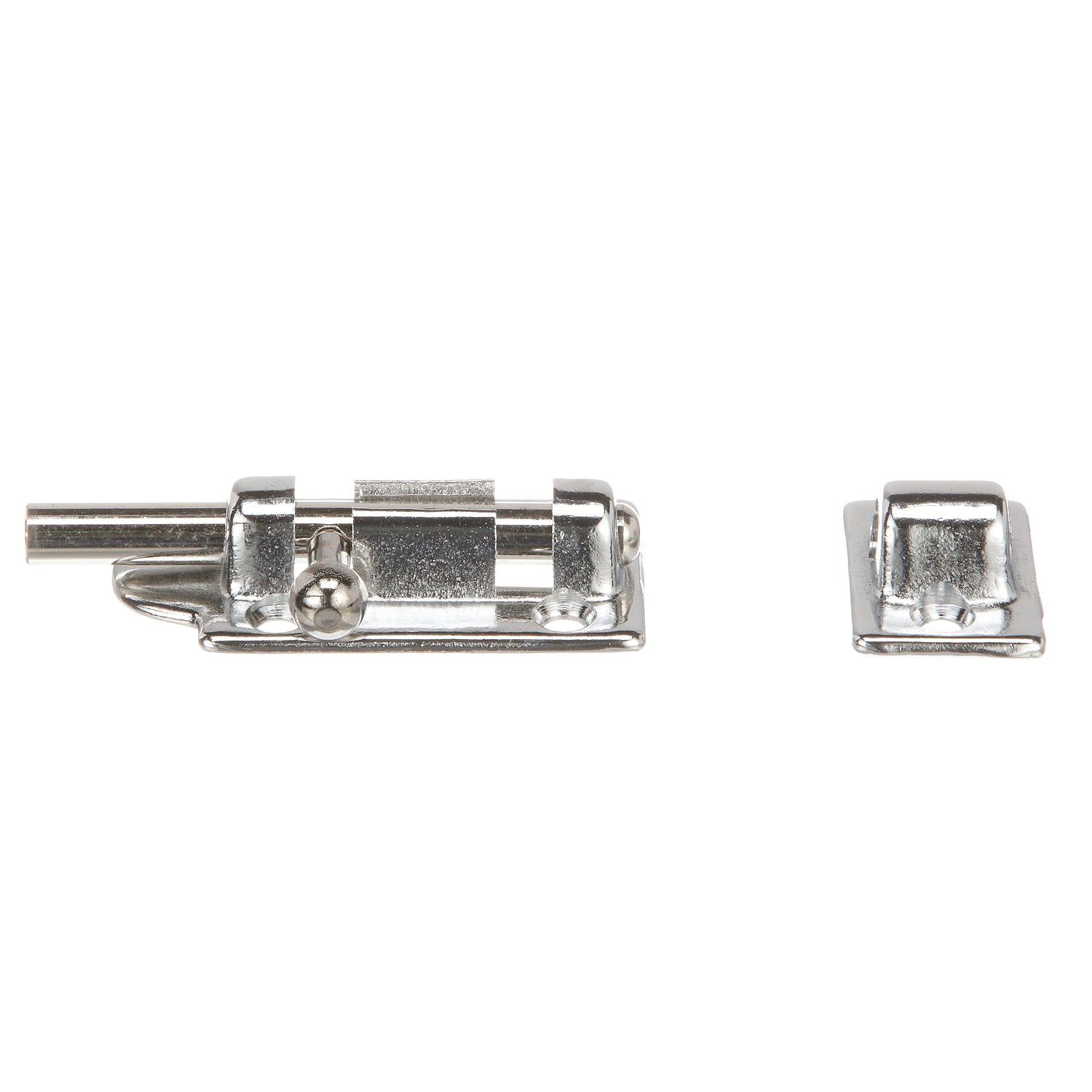 Barrel Bolt, 2-7/8in Chrome Brass