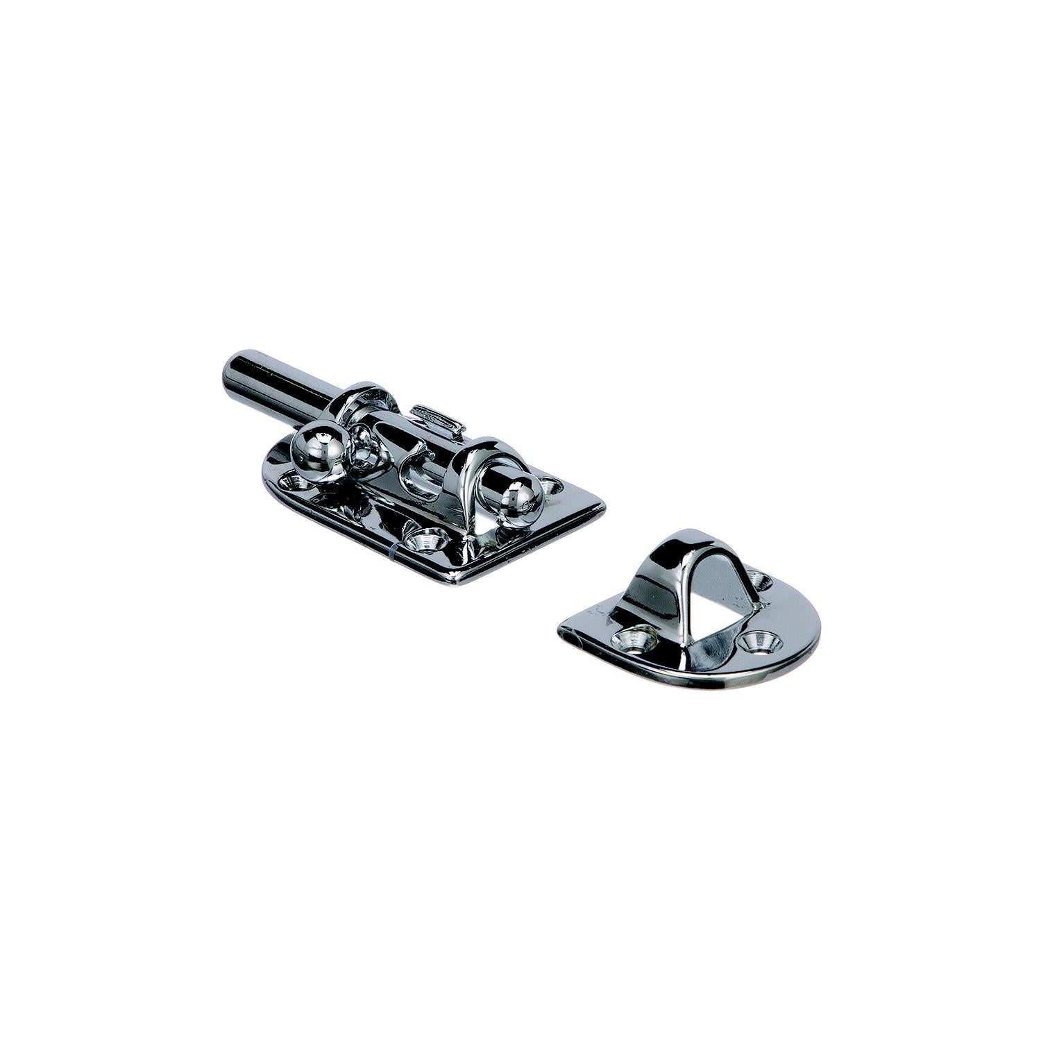 Chrome Plated Bronze Barrel Bolt, 3-5/8in x 1-1/8in