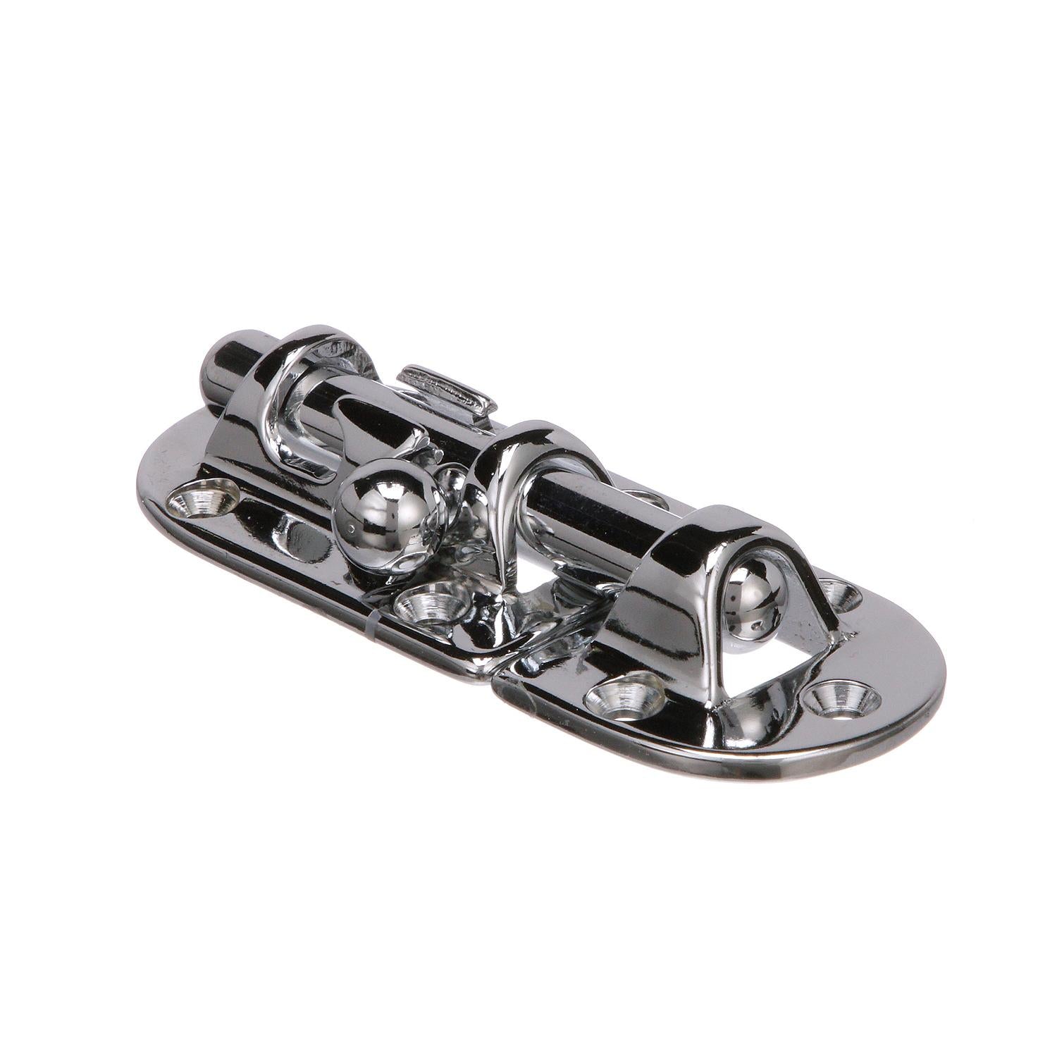 Chrome Plated Bronze Barrel Bolt, 3-5/8in x 1-1/8in