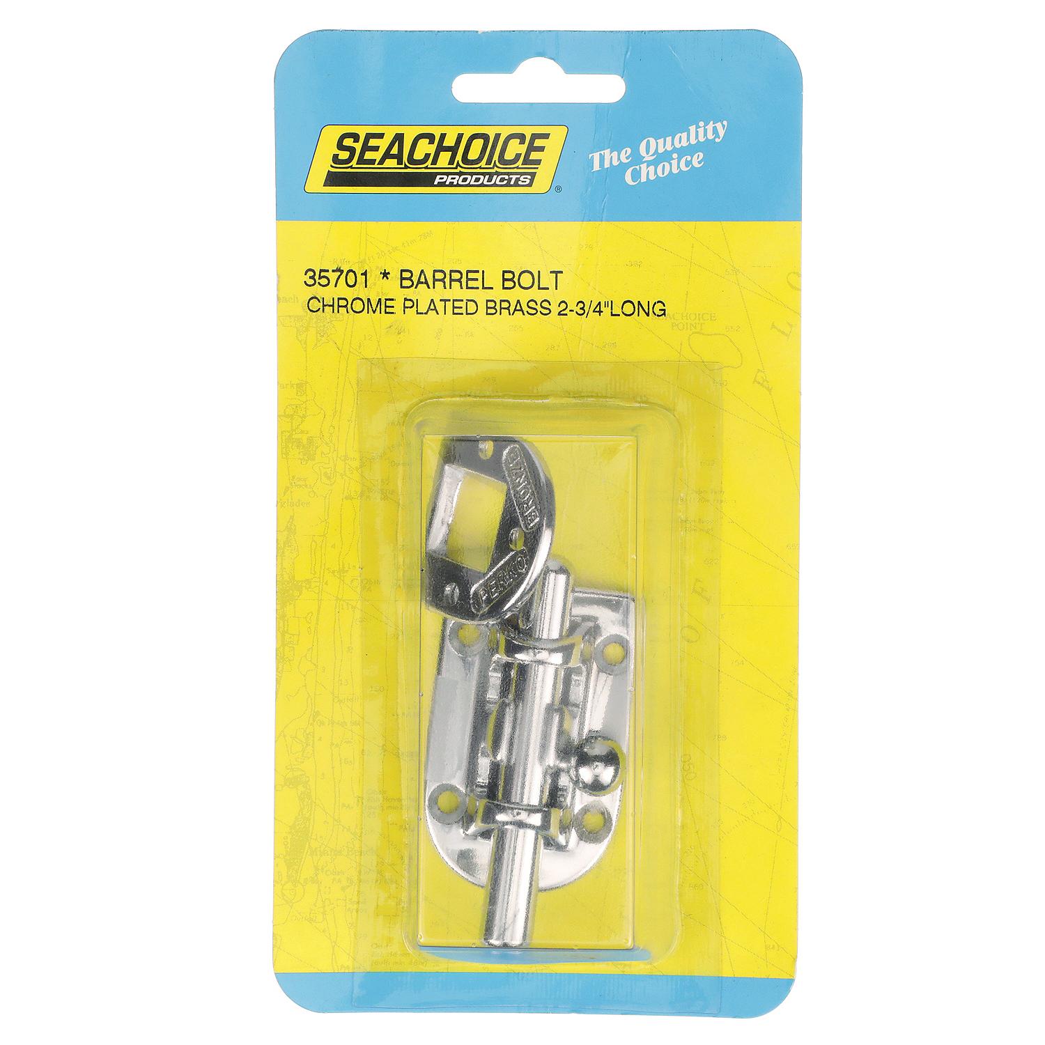 Chrome Plated Bronze Barrel Bolt, 3-5/8in x 1-1/8in