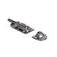 Chrome Plated Bronze Barrel Bolt, 4-7/16in x 1-7/8in