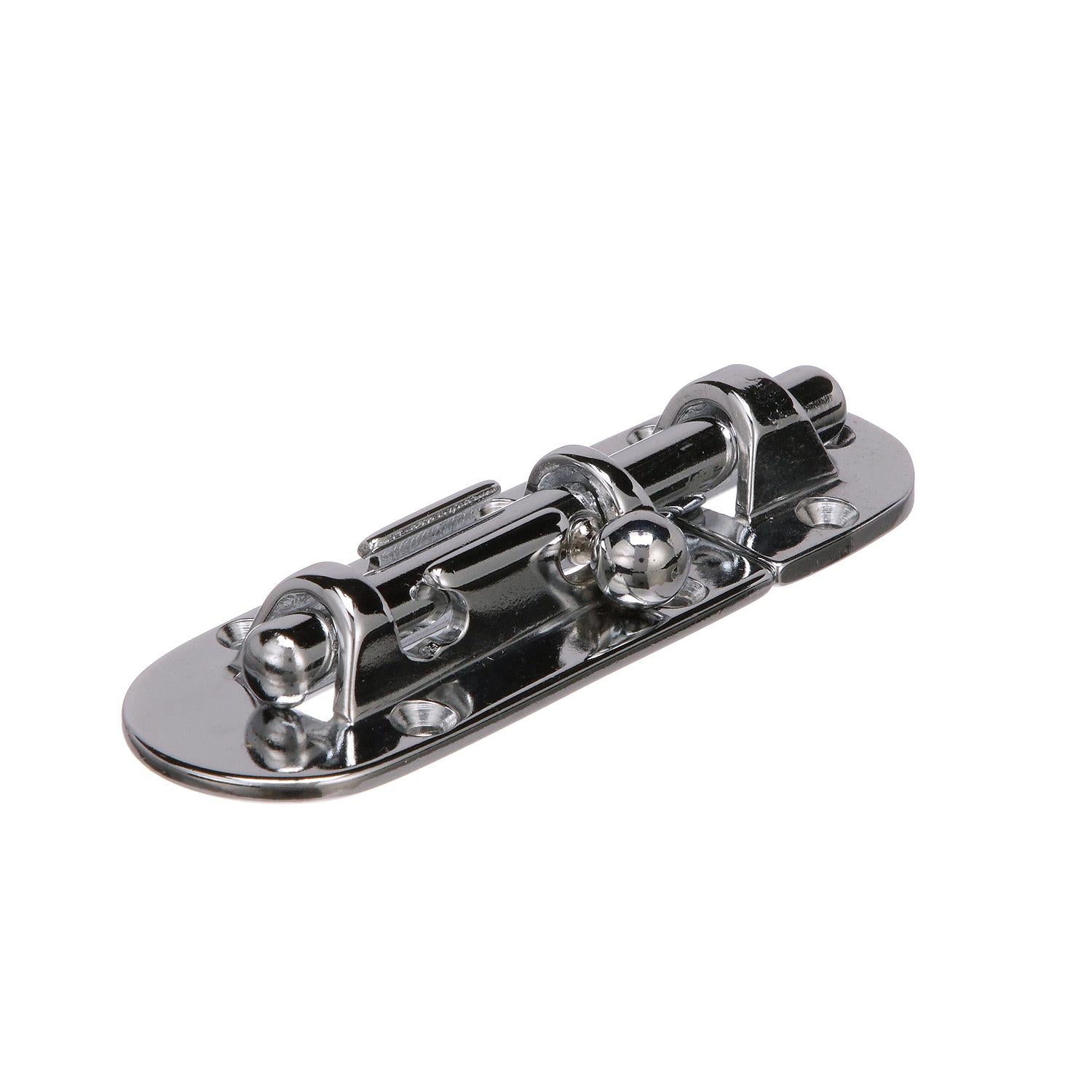 Chrome Plated Bronze Barrel Bolt, 4-7/16in x 1-7/8in