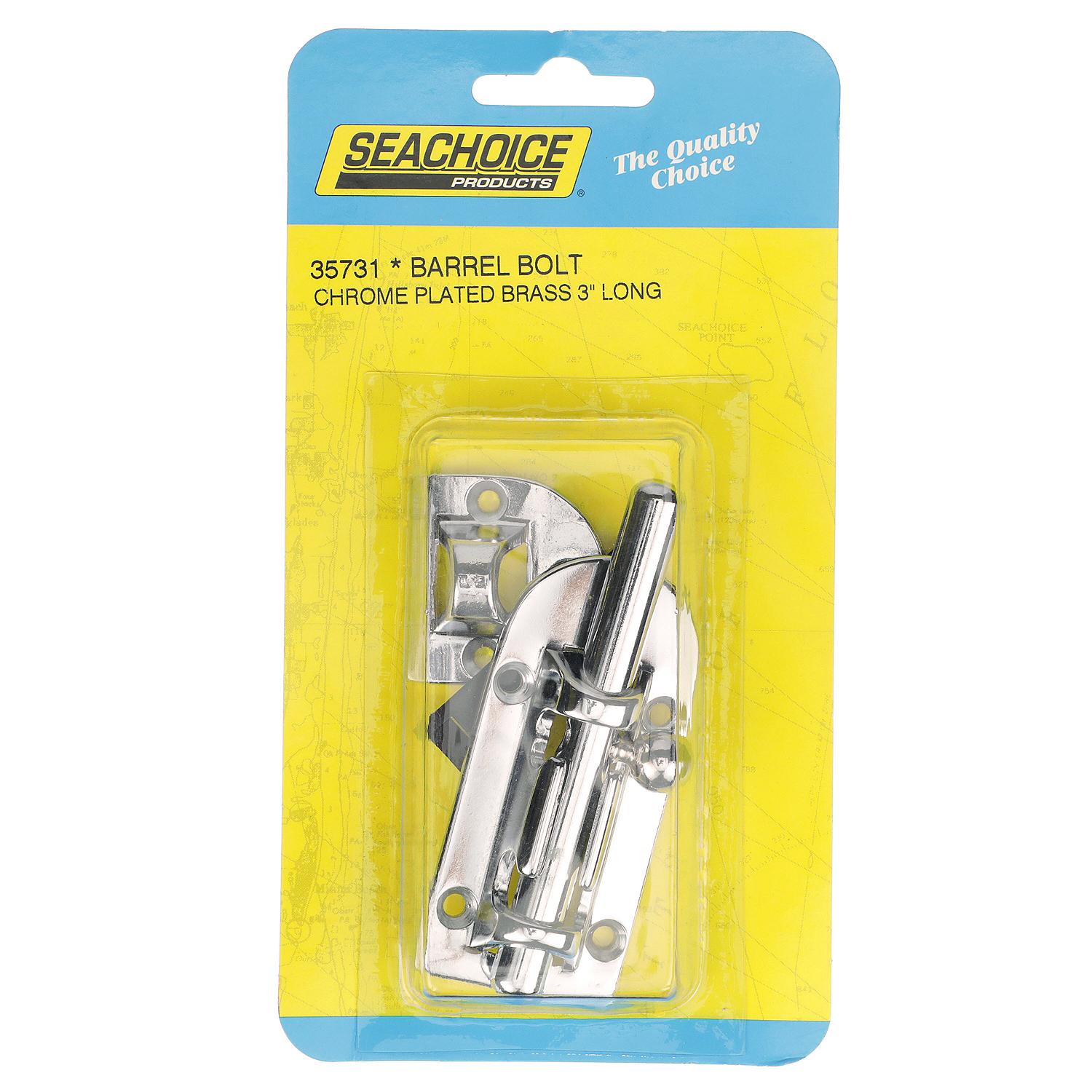 Chrome Plated Bronze Barrel Bolt, 4-7/16in x 1-7/8in