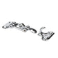 Chrome Plated Brass Anti-Rattle Hatch Fastener, 3-3/4in x 1-7/8in