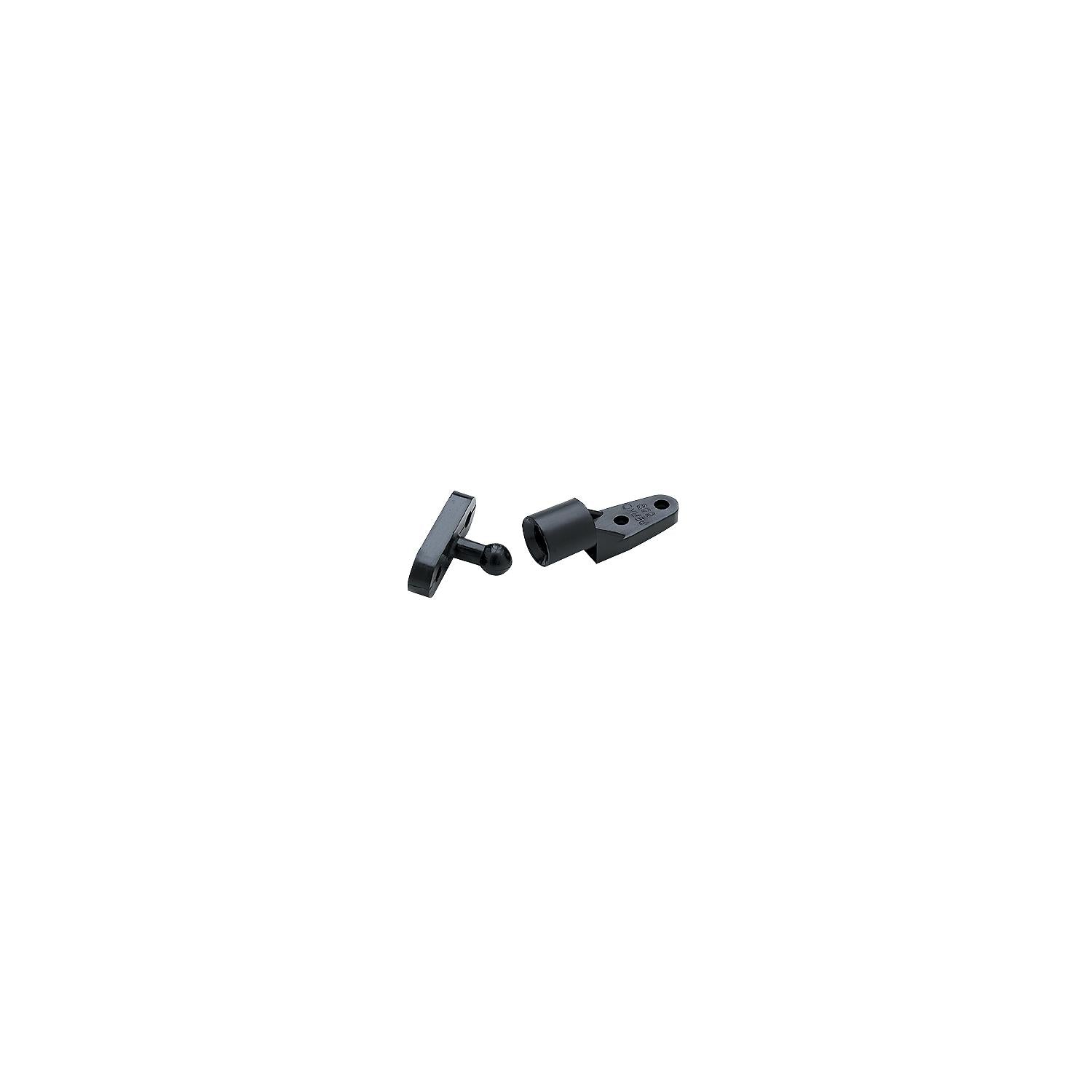 Black Plastic Door Catch, 2/PK