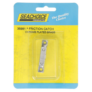 Chrome Plated Brass Friction Catch, 1-15/16in x 3/8in