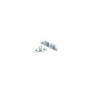Chrome Plated Brass Friction Catch, 1-15/16in x 3/8in